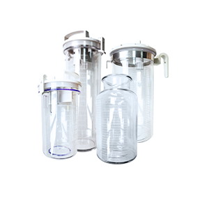 Стеклянная банка для сбора жидкостей