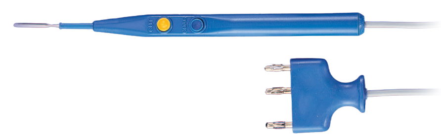 Ручка-держатель монополярных электродов с ручным управлением, одноразовая