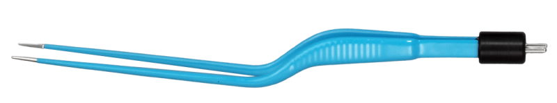 Биполярный пинцет изогнутый изолированный